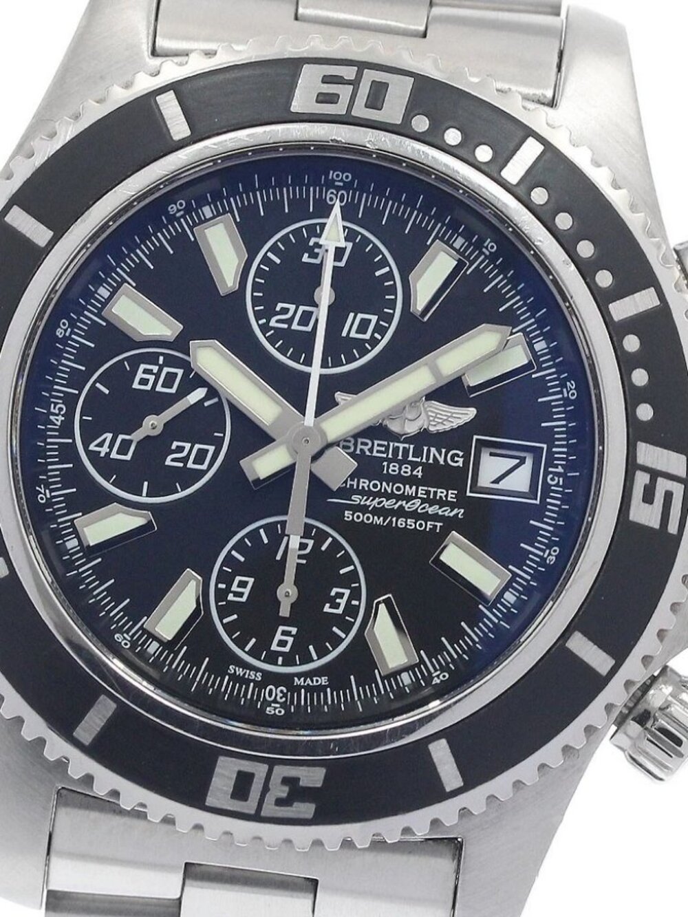 BREITLING Super Ocean A13341 Chronograph black Dial Automatic Men's Watch_945777